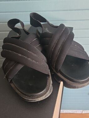 Juicy Couture Black Logo Insole Sandal